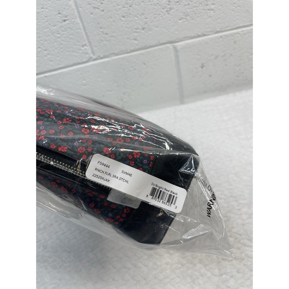 Coach Sierra Bag in Ranch Floral print Coated Canvass Leather Base & Handle NWT - Picture 8 of 11